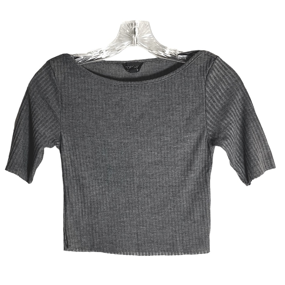💥BOGO💥 Topshop Women’s gray crop top size 4